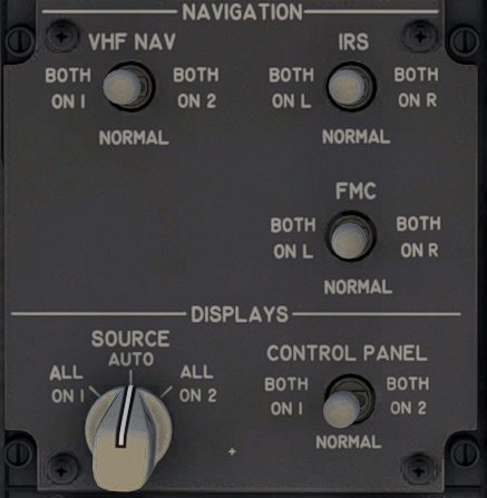 Boeing 737 – 4. Navigation panel